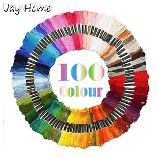 100 Skeins Embroidery Floss Friendship Bracelet String Cros