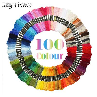 100 Skeins Embroidery Floss Friendship Bracelet String Cros