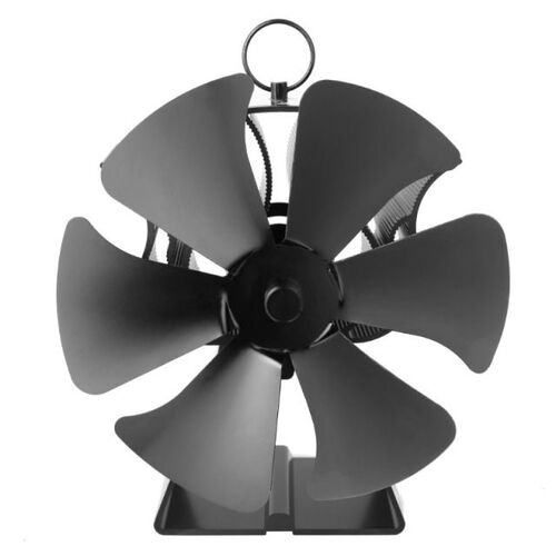 Heat Powered Stove Fan 6-Blade Eco-friendly Fireplace Fan wi