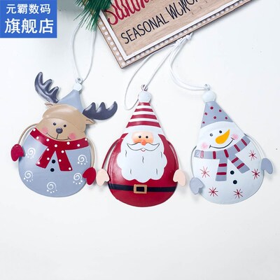 Cartoon Santa Clause Snowman Hanging Pendant Christmas Tree