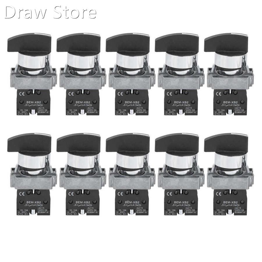10Pcs Rotary Switch Normally Closed Power Control Elements A