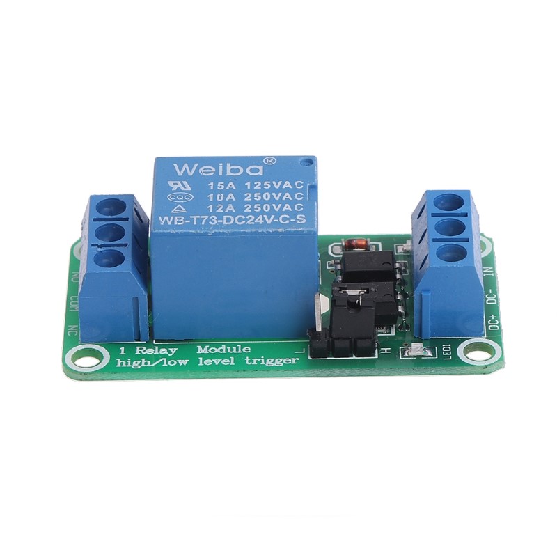 5/12/24V 1 Channel Relay Module with Optocoupler High and Lo