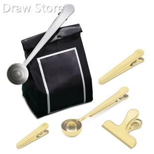 Coffee Scoop Clip Sealing Bag Clip for Tea Instant Drinks Ta