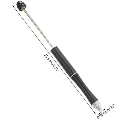 Metal Beadable Pen Creative DIY Beads Ballpoint Pen with Sha
