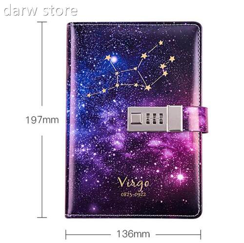 Popular B6 Diry P1aassword aNotbooek Beutiful Twelve Constel