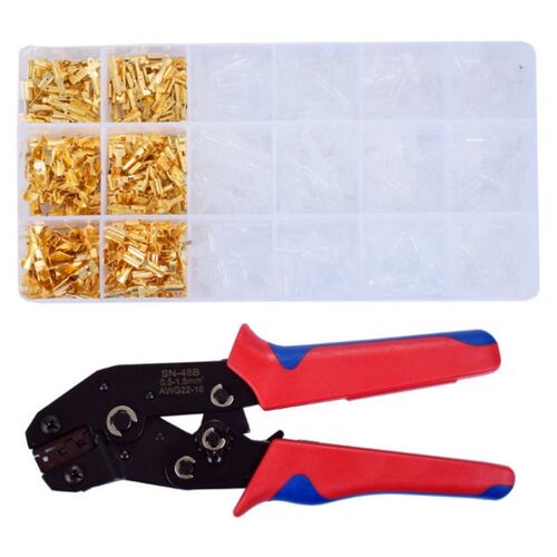 600PCS/Box 2.8/4.8/6.3mm Spring Plug Wire Crimped Crimping H