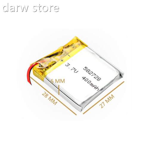 3.7V 40mAh 582728 Licthiu1m Polymer Li Poli io0n Re hargeabl