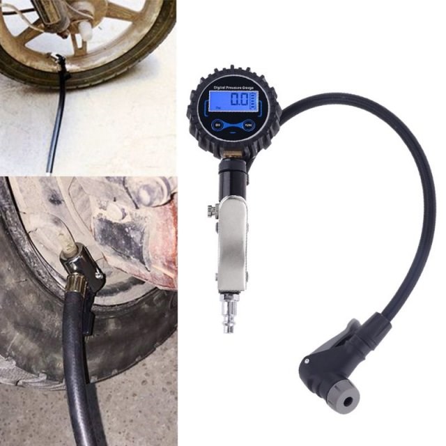 Digital Tire Inflator with Pressure Gauge Heavy Duty Auto Ai