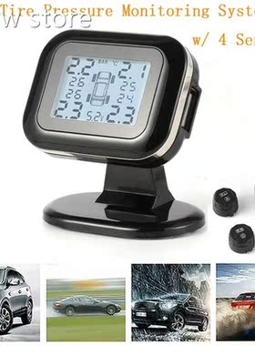 Wiresles sTPMS Car Tire Presure M1onitor Systm LCD Sn eUSB Q
