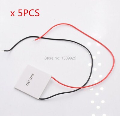 5Pcs TEC1-12706 40x40mm Thermoelectric Cooler Peltier Plate