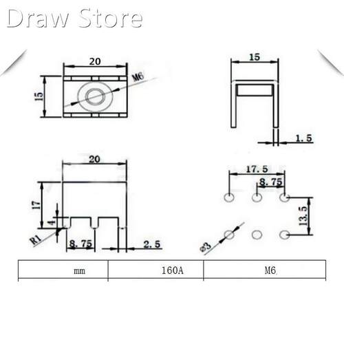 PCB-87 M6 Press Rivet Nut Terminal PCB Copper Welding Termin