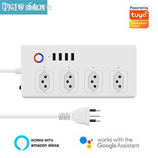 Power Strip with 4 Outlets 4 USB Ports Home Office WiFi Remo