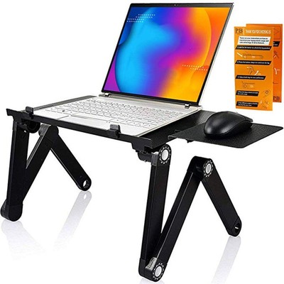Portable Foldable Adjustable Folding Table With Mouse Board