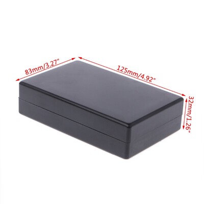 125x83x32mm Black Waterproof Box Electronic Project Instrum