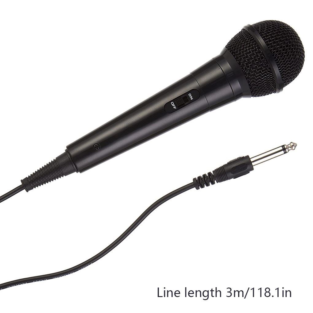 Handheld Microphone 3.5mm Wired Stage Mic-Speaker Portable H