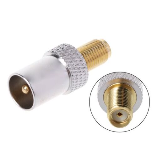 SMA Female Jack To TV IEC Male Plug Coaxial Adapter RF Conne