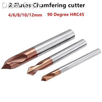 2 Flutes 90 Degree Chamfer End Mill centering drill 4/6/8/10