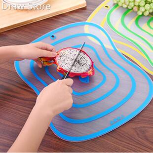 1PC Plastic Chopping Board Non-slip Frosted Kitchen Cutting