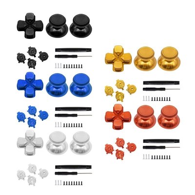 Metal Buttons for PS5 Controller,Metal Bars with Analog Grip