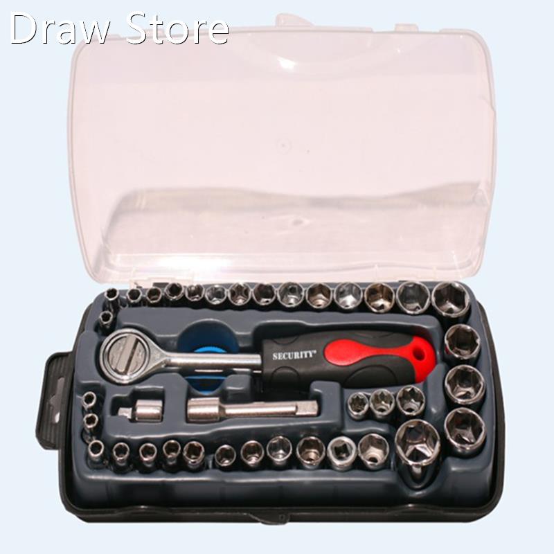 40pcs Automobile Motorcycle Repair Tool Box Torx Socket Bit