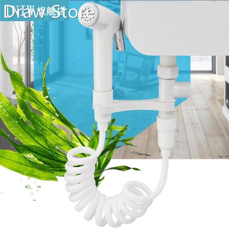 1Set Plastic Portable Toilet Bidet Tap Handheld Shower Spray