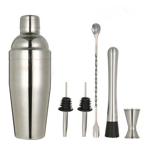 6pcs Stainless Steel Cocktail Shaker Bartender's Set Win