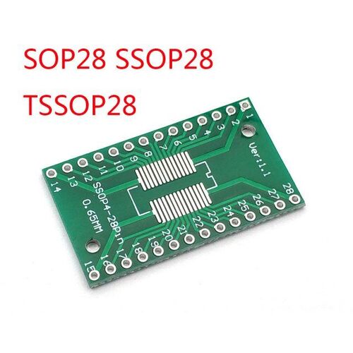 SSOP28 SOP28 TSSOP28 to DIP28 Adapter Converter PCB Board 0
