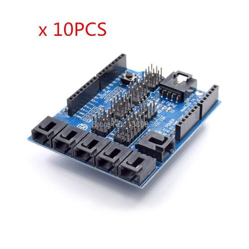 10pcs/lot New Sensor Shield V4.0/ V5.0 digital analog module