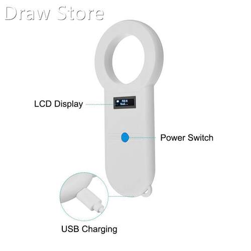 Pet Microchip Scanner Animal Pet ID Chip Reader Handheld Pet
