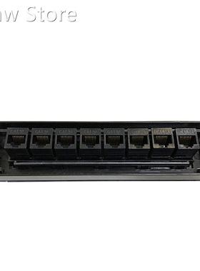 8 Port Straight-Through CAT6 Patch Panel RJ45 Network Cable
