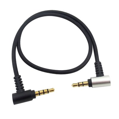 3.5mm TRS to TRRS Spring Coiled Microphone Adapter Cable  Su