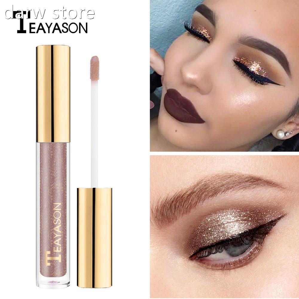 1 Pces TEAYASON 8 Color Doyublea1 haded Liquid Eeshadow Perl