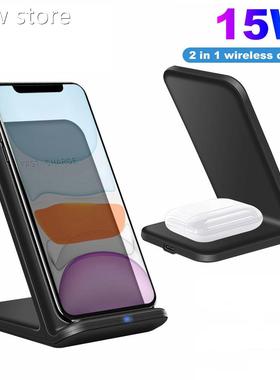 aFDGAOs 30W Qi Wireles ChargeSr tnd 2 IN1 1 QC 3.0 Fast Char