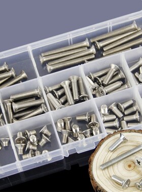 1 Set M2/M3/M4/M5/M6 304 Stainless Steel Phillips Flat Screw