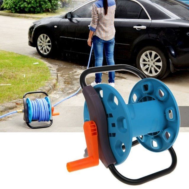 Portable Garden 25M Water Hose Reel Cart Storage Rack Holder图片