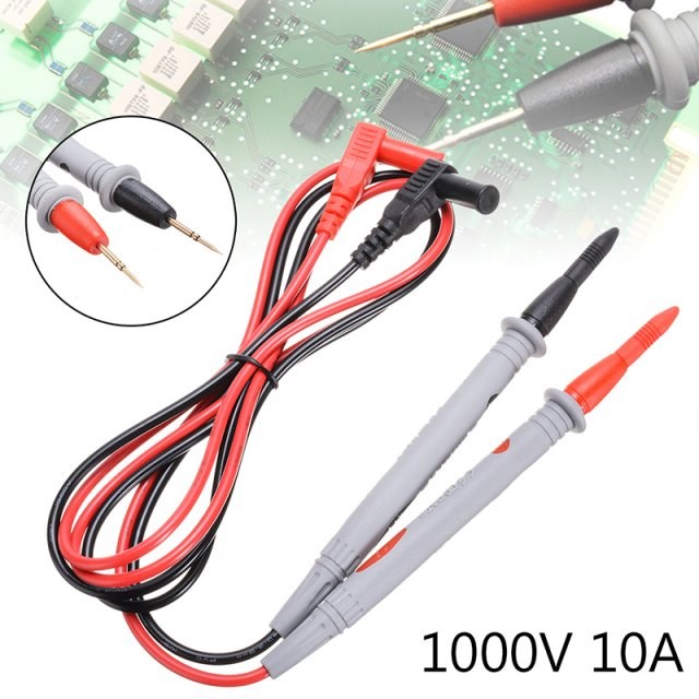 1 Pair Multi Meter Test Pen Cable Universal 110cm Digital Mu