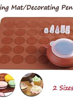 30/48 Hole Macaron silicone pad baking mat Round Shape Bakin