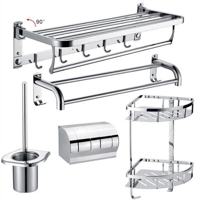 2019 5Pcs / Sets 304 Stainless Steel Towel Rack Towel Rack G
