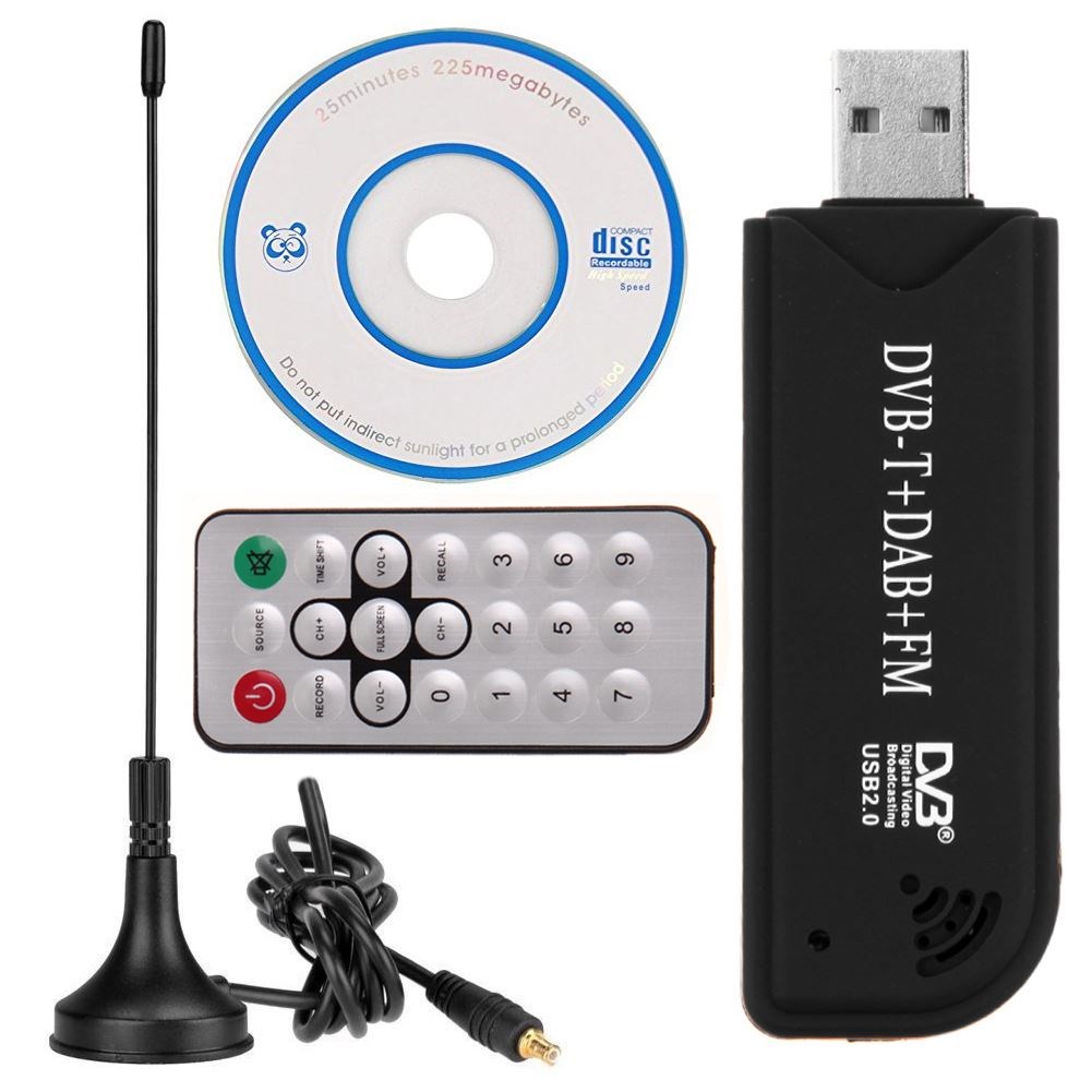 Digital Antenna Remote USB 2.0 DVB-T DAB FM SDR Receiver RTL