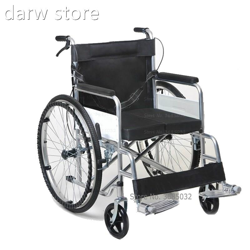 FoldigWheel nchair Full Back Rnes1t Portable Galva ized Stee