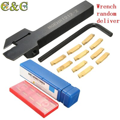 MGEHR 1212-2 12x12x100mm Grooving Tool Holder With 10pcs MGM