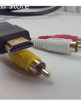 1r080PHDMI Matle to 3RCA Aud1io Vide o AV Outpu Tansmit Cabl