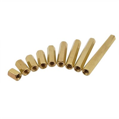 10Pcs/lot M3 Female to Female Brass Standoff Spacer Hexagona