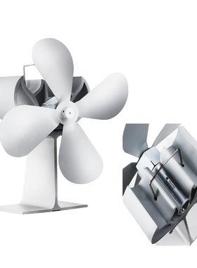 Portable Heat Powered Stove Fan Fuel Saving Mute Fireplace T