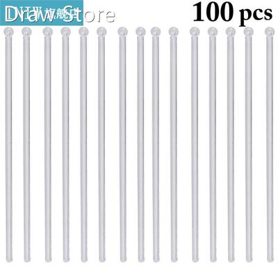 100pcs/set Swizzle Stick Clear Disposable Swizzle Stirrer Dr