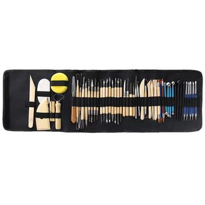 61 Pcs/set DIY Clay Sculpture Pottery Tools Drill Carving Po