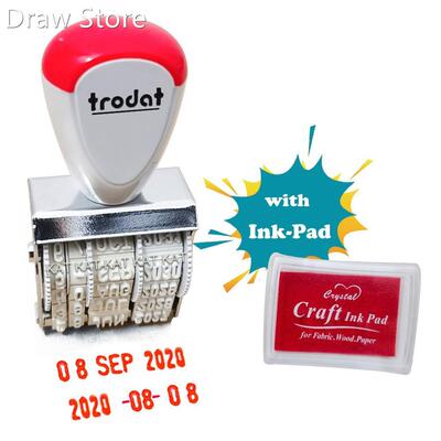 Date Stamps New Creative Business Rubber Stamp with Adju