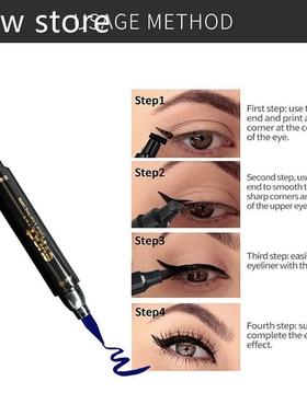 Blue Wingd Eyeli1ner Sctamp Water proofeLong Eye Liner Penil