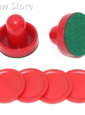 8pcs /set Home Standard Plastic Air Hockey Pushers And Pucks