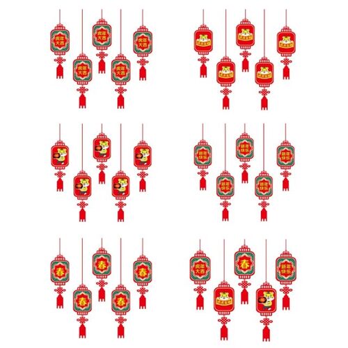 2022 New Chinese New Year Fu Letters Cloth Red Lantern Penda